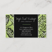 311 LIMONES MIT BLUMENVINTAGES VISITENKARTE (Rückseite)