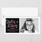 311-Love u. Kuss-Valentinsgruß-flippige Karte (Vorne/Hinten)