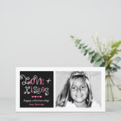 311-Love u. Kuss-Valentinsgruß-flippige Karte (Stehend Vorderseite)