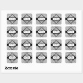 311 Lovey Dovey Damask Sticker Gray (Blatt)
