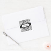 311 Lovey Dovey Damask Sticker Gray (Umschlag)