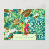 311 LUAU-EINLADUNG EINLADUNGSPOSTKARTE (Rückseite)