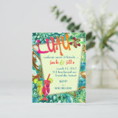 311 LUAU-EINLADUNG EINLADUNGSPOSTKARTE (Stehend Vorderseite)