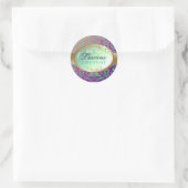 311-Luscious Glow - Aloha Fade Runder Aufkleber (Tasche)