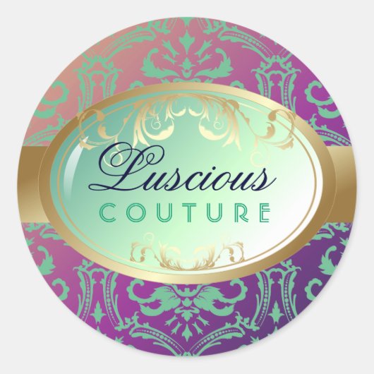 311-Luscious Glow - Aloha Fade Runder Aufkleber (Vorderseite)