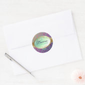 311-Luscious Glow - Aloha Fade Runder Aufkleber (Umschlag)