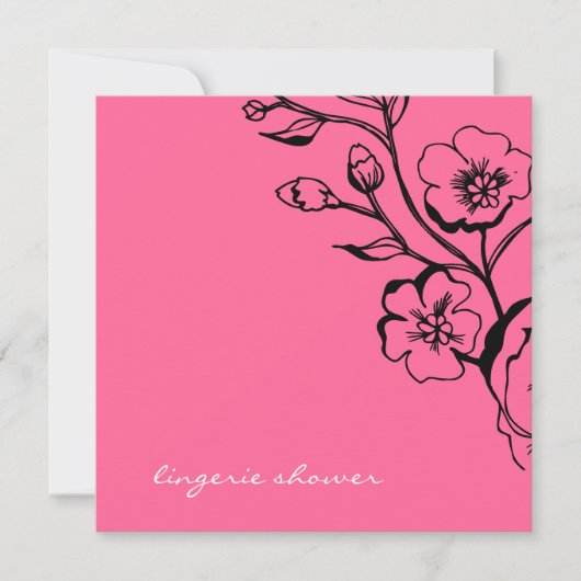 311-Lush Pink Lingerie Einladung (Vorderseite)