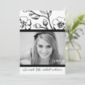 311-Lush schwarzer u. weißer Bonbon 16 oder Einladung (Stehend Vorderseite)