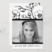 311-Lush schwarzer u. weißer Bonbon 16 oder Einladung (Vorne/Hinten)