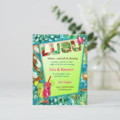 311 Lushious Luau Einladung (Stehend Vorderseite)