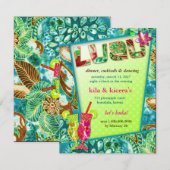 311 Lushious Luau Einladung (Vorne/Hinten)