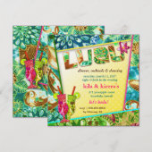 311-Lushious Luau Einladung Linen (Vorne/Hinten)