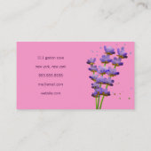 311-Luxuriant Rosa des Lavendel-| Visitenkarte (Rückseite)