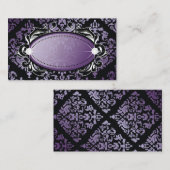311 Luxuriös Lila Platzkarten für Damasname (Vorne/Hinten)
