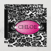 311-Luxurious Leopard Damask 40 und Fabulous Einladung (Vorne/Hinten)