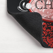 311-Luxurious Red Licorice Damask Mousepad (Ecke)