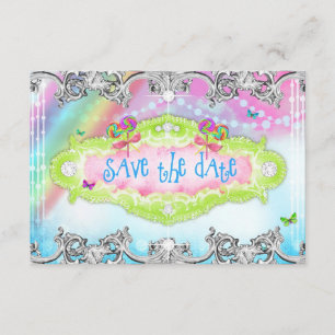 311 Magical Candy Wonderland Silver Trim UAWG RSVP Karte