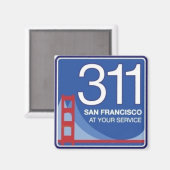 311 Magnet (Vorderseite/Rückseite)