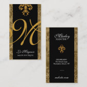 311 Marley Monogramm-Goldrausch Visitenkarte (Vorne/Hinten)