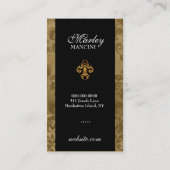 311 Marley Monogramm-Goldrausch Visitenkarte (Rückseite)