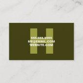 311 Mechaniker GRÜN Visitenkarte (Rückseite)