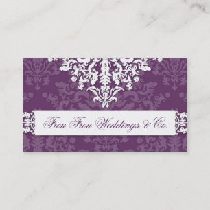 311-Miss Frou Frou Aubergine Visitenkarte