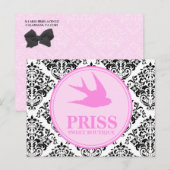 311 Miss Priss Swallows Postkarte (Vorne/Hinten)