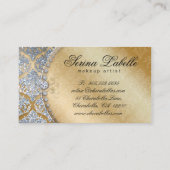 311 Modeschmuck Makeup Artist Damask Crown Coo Visitenkarte (Rückseite)
