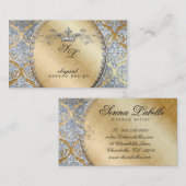 311 Modeschmuck Makeup Artist Damask Crown Coo Visitenkarte (Vorne/Hinten)