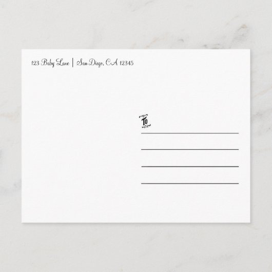 311 Mommy to be African American Pink Einladungspostkarte (Rückseite)