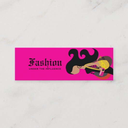 311- Monicafashionista-Umbau Mini Visitenkarte (Vorderseite)