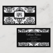 311 Monogramm-Zuckerglasur auf dem Kuchen - Visitenkarte (Vorne/Hinten)