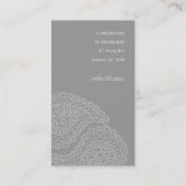 311-Myah Paisley | Grau Visitenkarte (Rückseite)