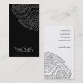 311 Myah Paisley Schwarzes Visitenkarte (Vorne/Hinten)