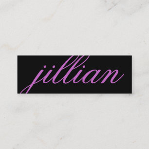 311 Name-Geschäfts-Karte lila Mini Visitenkarte