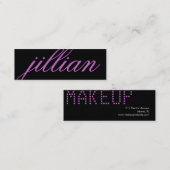 311 Name-Geschäfts-Karte lila Mini Visitenkarte (Vorne/Hinten)