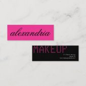 311 Name-Geschäfts-Karten-Rosa Mini Visitenkarte (Vorne/Hinten)