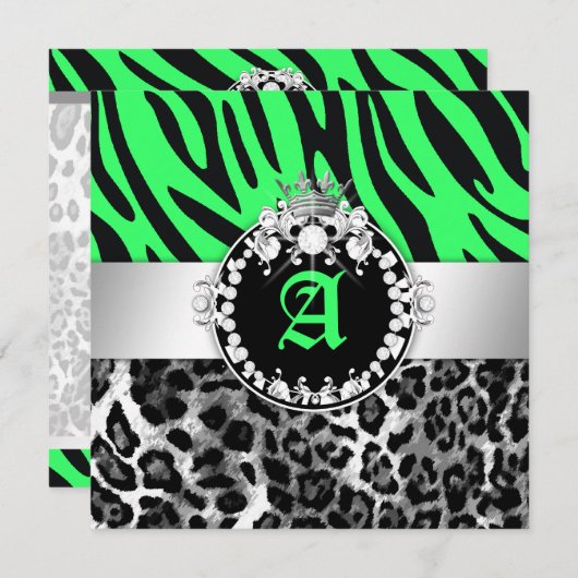 311 Neon L des Einladung (Vorne/Hinten)