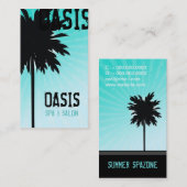 311 OASEN-PALME-BLAU AUCH VISITENKARTE (Vorne/Hinten)