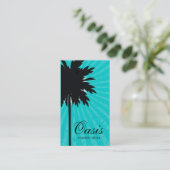311-OASIS PALME-TÜRKIS VISITENKARTE (Stehend Vorderseite)