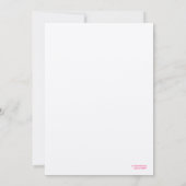 311 Ooh Lala schillernder Kuss-Schein metallisch Einladung (Rückseite)