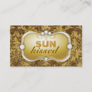 311 Palmen-Vintage metallische Ciao Bella Brown Visitenkarte