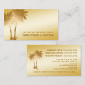 311-Paradies gefunden | Golden Palms Info Card Begleitkarte (Vorne/Hinten)