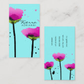 311-PASSIONATE SOMMER-HIMMEL der MOHNBLUMEN-| Visitenkarte (Vorne/Hinten)