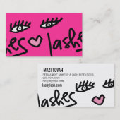 311 Peitschen-Service-kundengerechtes Pink Visitenkarte (Vorne/Hinten)