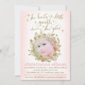 311 Pfirsich, die sie ein wenig spärliche Flora Einladung (Vorderseite)