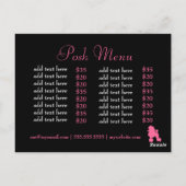 311 Pfirsiche des Pädels Postkarte (Rückseite)