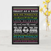 311 Phantastische Mama Karte (Gelbe Blume)