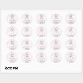 311 Pink Diamond Luxe Damask Sticker (Blatt)