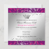 311-Pink erahnen | lila Bonbon 16 Einladung (Rückseite)